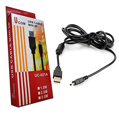 Cabo Mini Usb V3 Com Filtro Para Carrega Controle Ps3 De 1.8m
