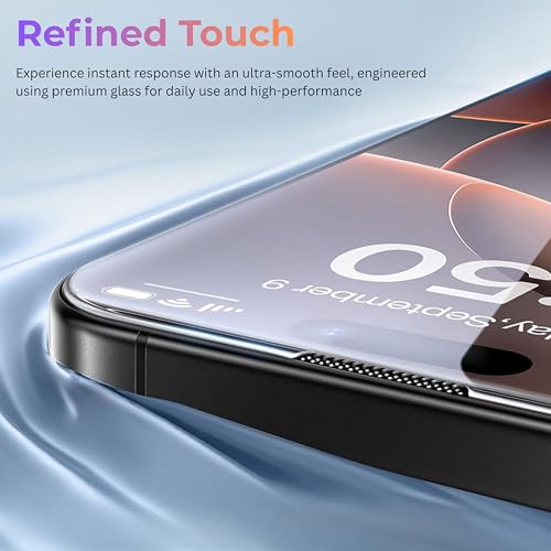 Image of ArmorGlass Borderless Privacy Tempered Glass compatible with iPhone 15 Pro Screen Protector, 9H Hardness, 2.5D Curved Edge, Oleophobic Coating