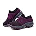 LEADER SHOW Women's Slip-On Walking Shoes Comfortable Loafers Casual Non-Slip Nursing Shoes Fashion Platform Sneakers (8.5, Purple)