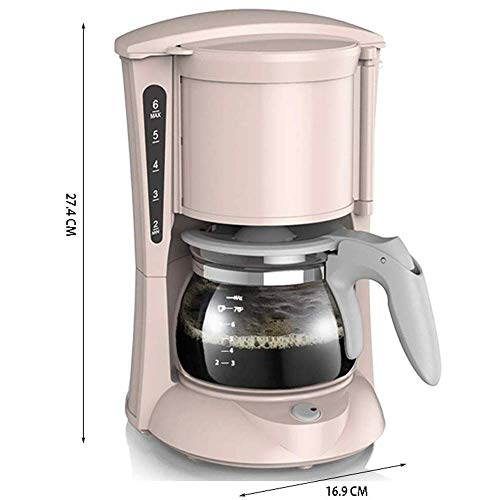 Cafetera de goteo semiautomática 600 mL color rosa miniatura 5