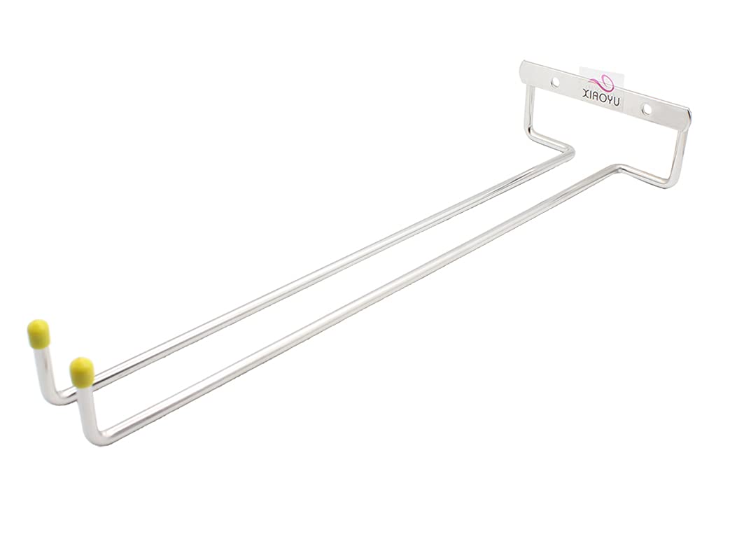 Portabicchieri porta bicchieri vino mensola acciaio cromo sospeso 25 cm