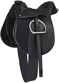 Kerbl Zestaw siodełek Economy Pony, czarny, 325415