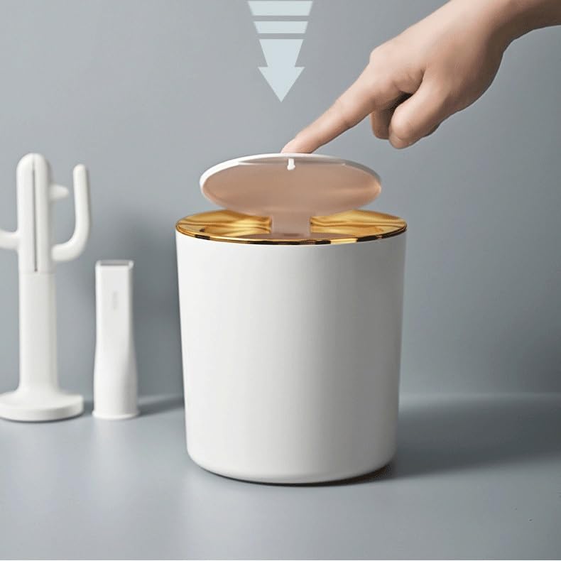Mini cubo de basura de plastico para mesa de comedor familiar y despacho 8