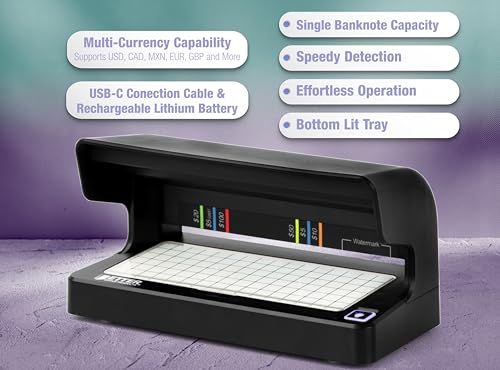 Better Office Rechargeable UV Money Checker