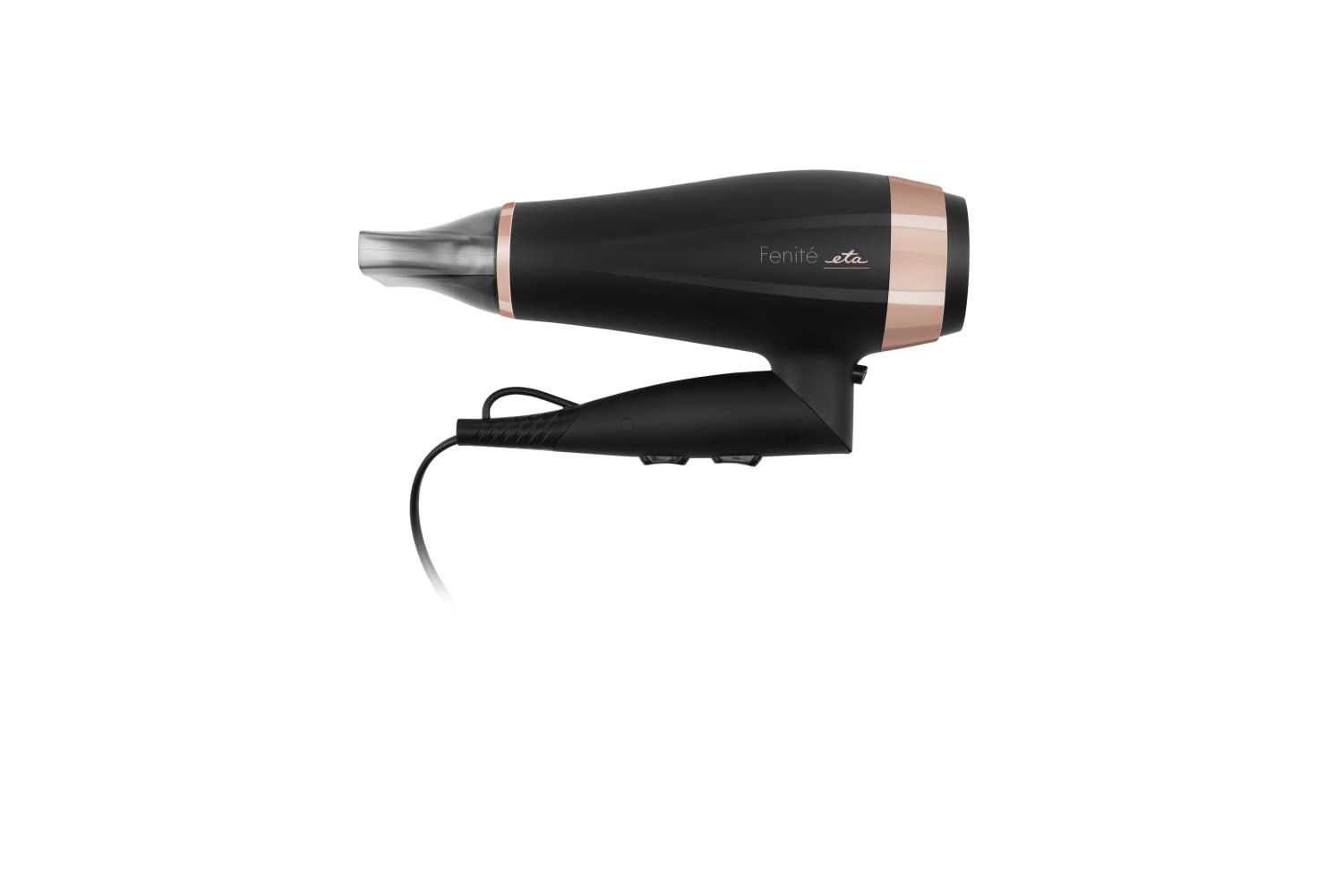 ETA Haartrockner Fenite I Black Edition I Klappbar I 2200 W I Ion-Funktion I Kaltstufe I Sehr leicht I Diffusor I Reisetasche I 3 Temperatureinstellungen I 2 Geschwindigkeiten I Reisehaartrockner