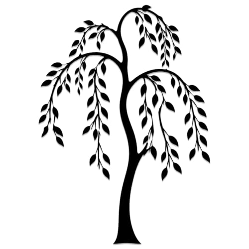 Weeping Willow Tree Metal Wall Art WallArt Decor Metal Outdoor