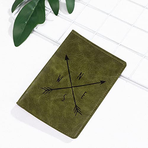 Amosfun Passaporte Carteiras Organizador Titular Caso De Passaporte de Couro Cobre para Bagagem de V