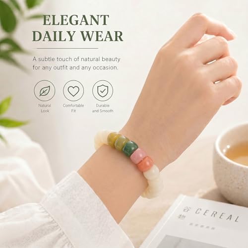 Image of Frodete Bodhi Fidget Bracelet Seed Stretch Anxiety Relief Healing Jewelry