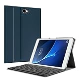 Fintie Samsung Galaxy Tab A 10.1 Keyboard Case, Smart Slim Shell Light Weight Stand Cover with Magnetically Detachable Wireless Bluetooth Keyboard for Tab A 10.1 Inch NO S Pen Version Tablet, Navy