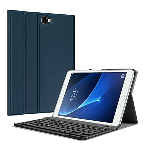 Fintie Samsung Galaxy Tab A 10.1 (NO S Pen Version) Keyboard Case, Slim Lightweight Stand Cover w/Magnetically Detachable Wireless Bluetooth Keyboard Compatible with Tab A 10.1 Inch, Navy Blue