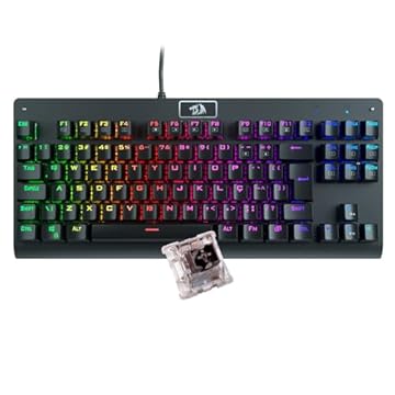 Teclado Mecânico Gamer Redragon Dark Avenger K568-2 Rgb Switch Brown Com Fio