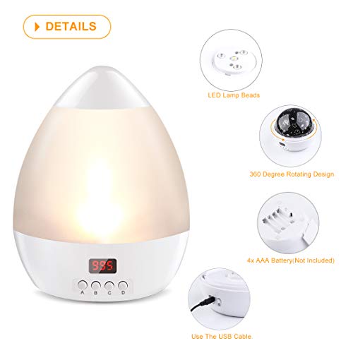 Mokoqi Star Projector Night Light - Toys For 3-6-9 Year Old Girls And Boys , Vivid Starry Sky Night Lights Projector With Timer And Hanging Strap , Girls Gifts For Kids Baby Bedroom Decor White #TOP6