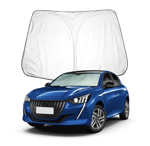 Parasole Auto per Hyundai i20 3 (III) BC3 I 2020-2024,Parasole Auto Parabrezza Interno Parabrezza Auto Pieghevole e Portabile Protezione dai raggi UV