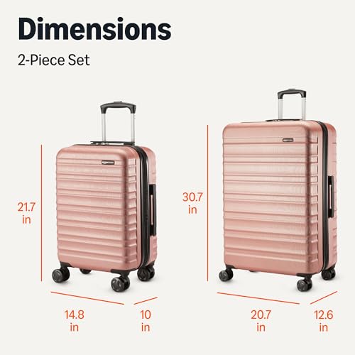 Amazon Basics Hardshell Suitcases Set