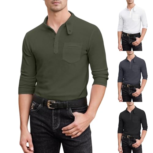 Suéter de cuello alto de punto suave para hombre, sudadera fina de vestir con bolsillo