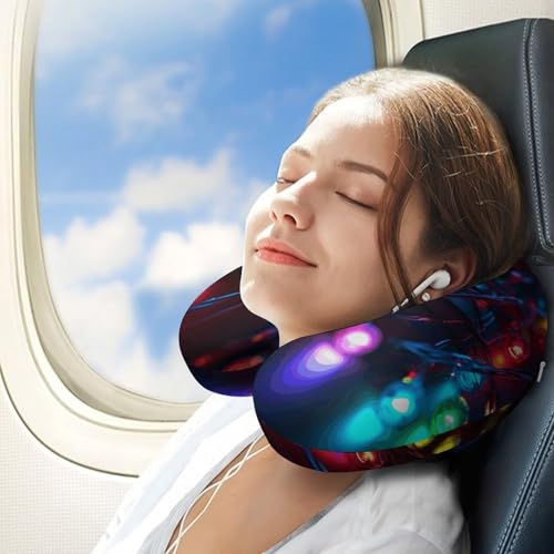 Almohada de viaje espuma viscoelástica 30 cm x 25 cm miniatura 3