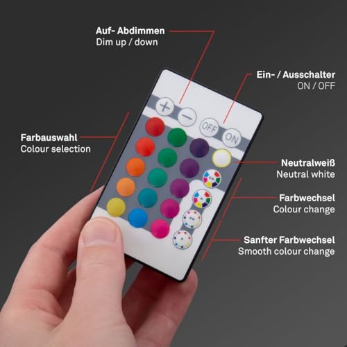 Plafonnier réglable avec télécommande et rétro-éclairage RGB LED - 6