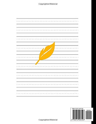 Handwriting Practice Paper Notebook: 110 Dotted Lined pages (8.5 X 11) For Kids Learning To Write - Image 2