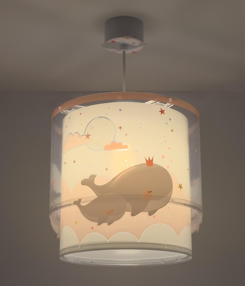 Dalber kinder tafellamp Bureau kinderkamer kinderlamp Whale Dreams walvissen dieren roze