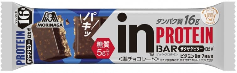 森永製菓 inバープロテイン<ザクザクチョコ/ビター> 1本×18入 3箱セット Amazon.co.jp: inバープロテイン 1本 ×18本 森永製菓 タンパク質