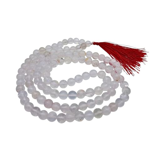 AB India Crafts Japa Mala 108 8 mm Natur Perlen...