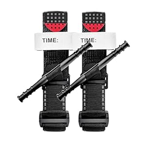 2 Stück Tourniquet Tactical,Drehende Einhand Militärische Tourniquet-Gurte,Tourniquet Taktische,Combat Application…