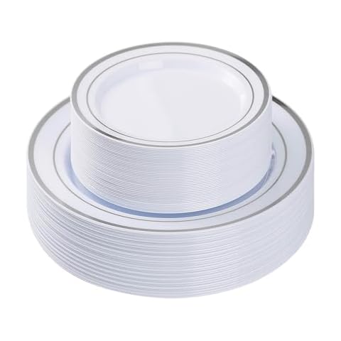 Assiettes en plastique réutilisables SZHXVIVISY Cover