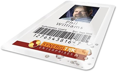 GBC HeatSeal UltraClear Thermal Laminating Pouches, Badge ID Card Size, Clear, 100 Pack (3200016), Model: 3200016B, Gadget & Electronics Store