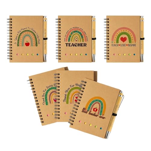 Notebook Spirals Steno Pad Forrada Notas Bolsillo Bolsillo Con Notas Adhesivas Lápiz Marcador Color Índices Coloreados Pestañas
