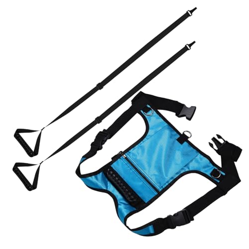 PENIKOKO キッズスキー用可能トレーニングハーネス メッシュ素材で通気性良好 牽引ロープ付き 初心者向けスノーボード学習用 用滑雪トレー