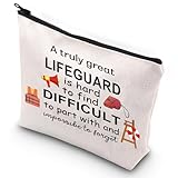 G2TUP Rettungsschwimmer Kosmetiktasche Rettungsschwimmer Zubehör Tasche Ein wirklich großartiger Rettungsschwimmer ist schwer zu finden, Lebenswache, Dankeschön-Geschenk für Frauen (Rettungsschwimmer)
