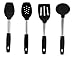 RADA Rada Cutlery Non-Scratch Utensils Set 4 Pc Spoon, Spoon With Holes, Spatula, Soup Ladle