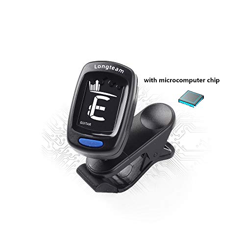 Clip-On Tuner For Guitar Ukulele Violin Bass & Chromatic Tuning Modes (Multi-Key Modes), Lcd Display, 360 Degree Rotating, Fast & Accurate (Pink) #TOP7