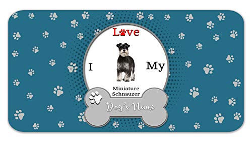 Bleu Reign Personalized Custom Name I Love My Dog Miniature ...