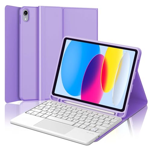Teclado magnético para iPad 2025: la oficina móvil en púrpura para estudiar y trabajar a diario