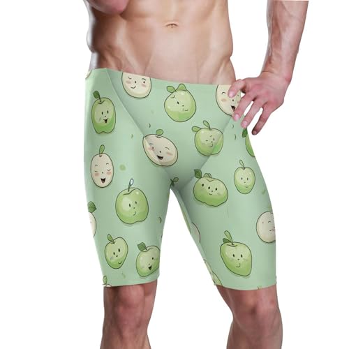 UMIRIKO Fruit Green Swim Jammers for Men Athletic Durable S B0402054