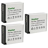Kastar 3-Pack DMW-BLG10 Battery Replacement for Panasonic Lumix DC-GX9, Lumix DC-G100, Lumix DC-LX100 II, Lumix DMC-GF3, Lumix DMC-GF3C, Lumix DMC-GF3K, Lumix DMC-GF3W, Lumix DMC-GF5 Camera