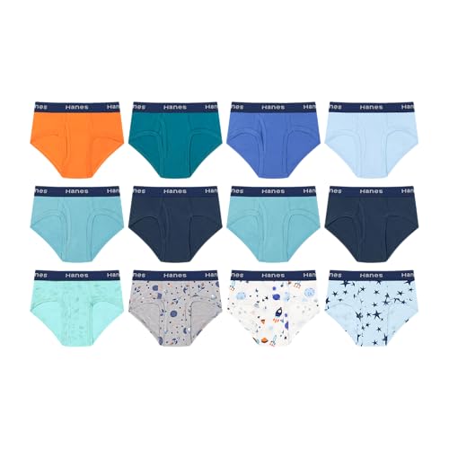 Image of Hanes boys Underwear Boxer Briefs Pack, 8-pack, Cotton-stretch Dyed Boys' Underwear, Moisture-wicking