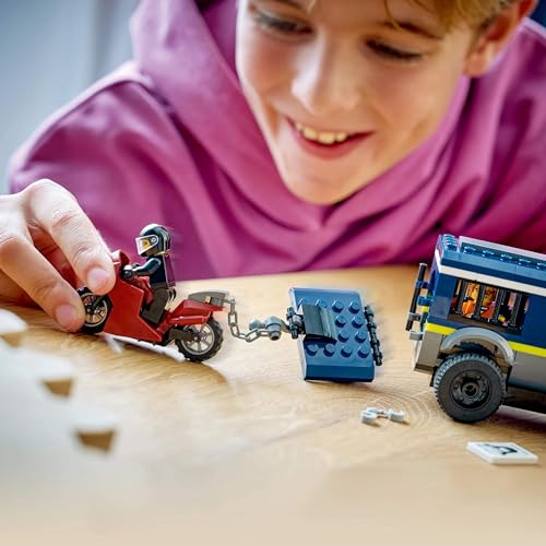 Image of LEGO City Police Prisoner Transport Van - Police Toy for Boys and Girls Ages 6+ - 60479