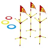 Wham-O Frisbee - Hook n Score Golf - Muli Player Game - 3 Flag Posts - 3 Mini Disc Rings