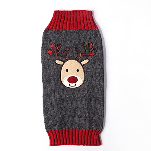 HRTTSY Weihnachten Hundepullover, Winter Warmer Hund Katze Pullover Kleidung Haustier Mantel Kostüm Welpenpullover Pullover Bekleidung für kleine mittelgroße Hunde Großer Hund Haustierpullover