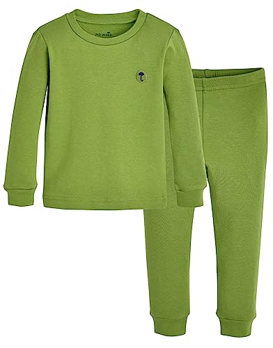 moimoln 6M-8Y Modal Cotton Solid Soft Breathable Baby Toddler Boys Girls Snug fit Pjs Long Sleeve Pajamas Set Sleepwear Daily