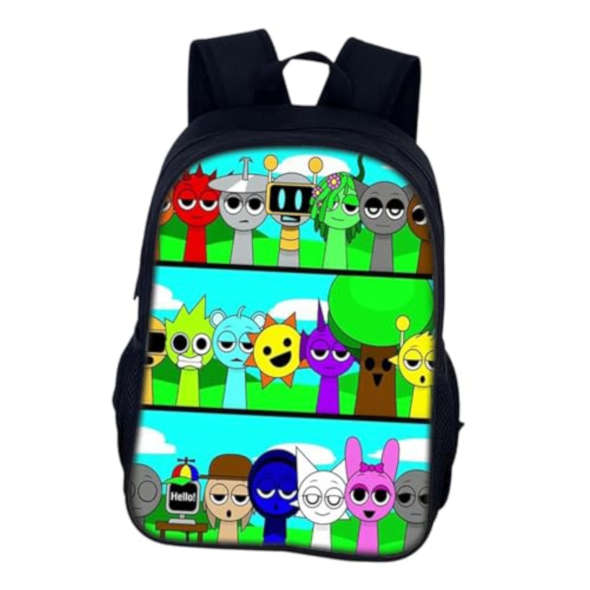 Kids Anime Shoulder Backpack, Travel Bag for Students