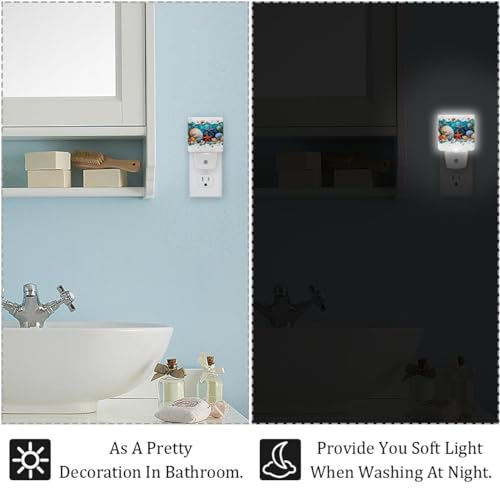 Luz nocturna de pared 2 piezas con sensor LED miniatura 5