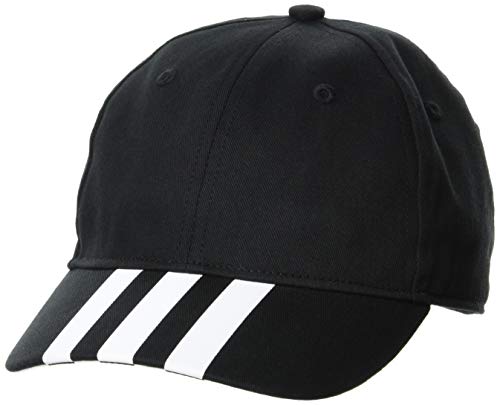 adidas 3-Streifen Baseball Kappe, Black/White/White, OSFW