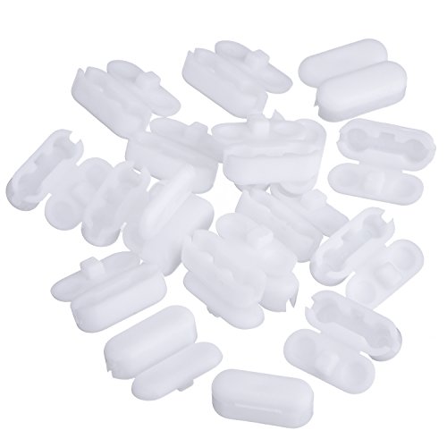 20 Pack Replacement Vertical Roman Roller Blind Ball Chain Cord Connector Clips (Plastic A)