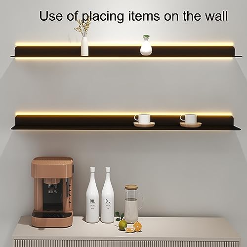 Étagères flottantes murales de 20 cm pour optimiser le rangement du salon - 2