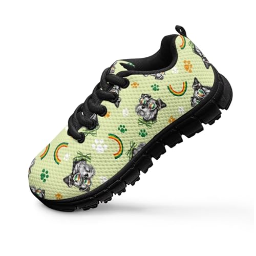 Kids Shoes for Boys Lightweight Athletic Running Shoes Toy Car Print Tennis Shoes Non Slip Breathable Mesh School Sports Sneakers