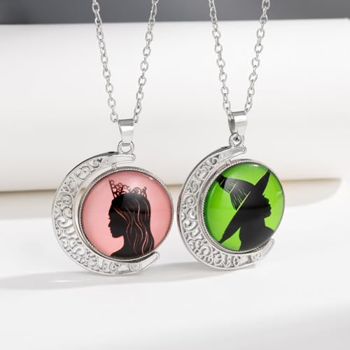 2PCS Witch Necklace with Bracelet, earring for Women, Witch Merch Accessories Gifts3