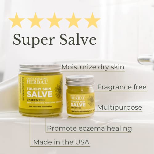 Ora's Amazing Herbal, Eczema Treatment, Touchy Skin Salve, Ultra Healing Body Butter, Organic Calendula For Skin, Herbal Salves, Unscented Skin Care #TOP1